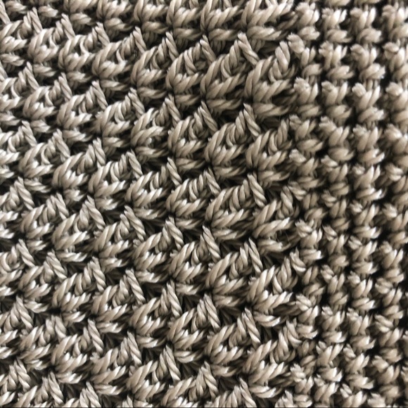 Khaki/tan Crochet Bag by Chateau - Picture 3 of 9